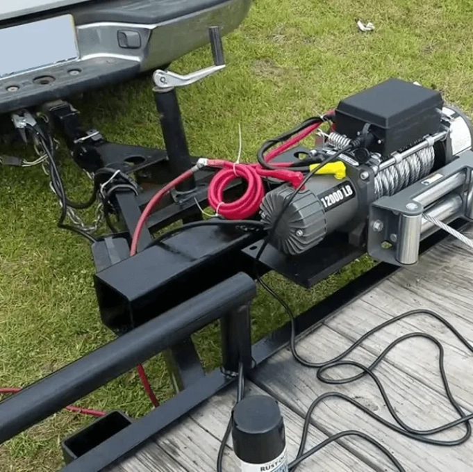 12000 electric trailer winch
