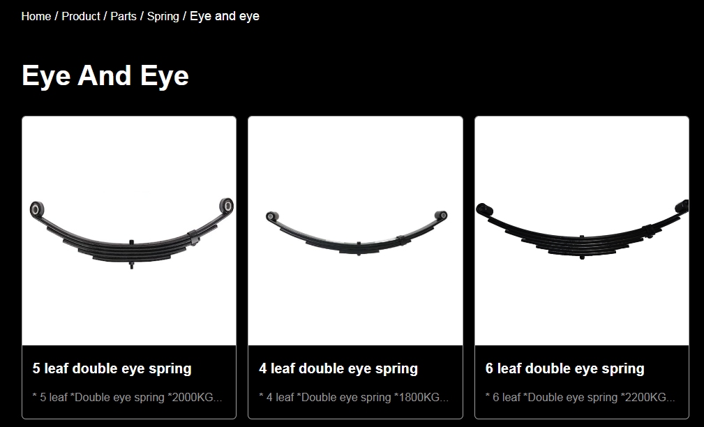 GO Trailer's Double eye springs