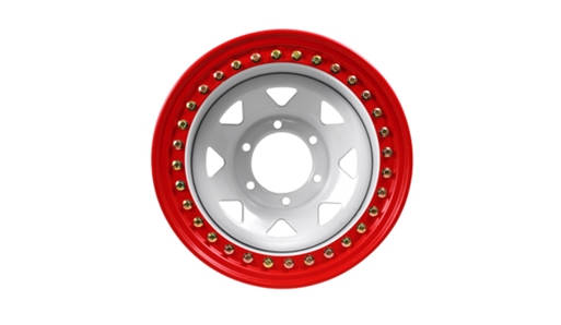 14-15 inch painted steel rivet trailer wheel