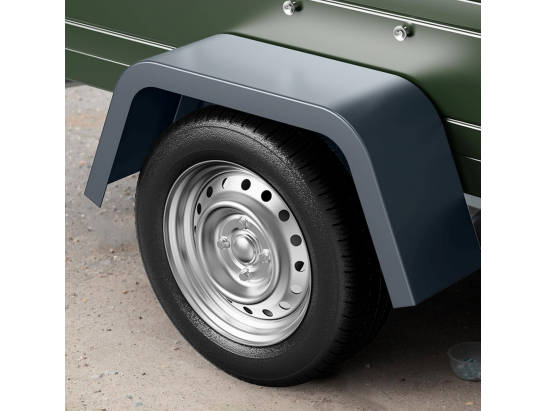 galvanized steel trailer wheel