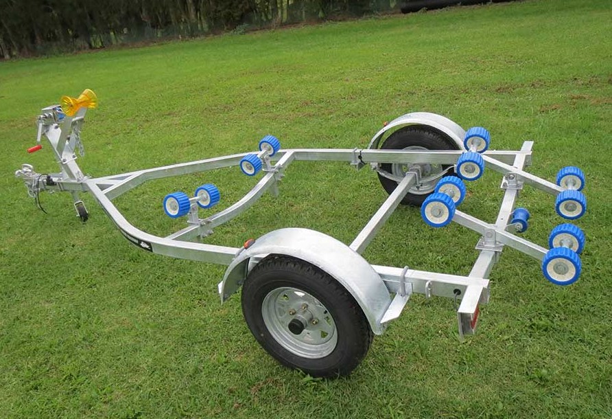 Each section of the trailer calls for a particular roller setup