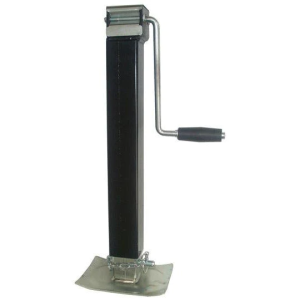 The trailer jack is a device used to lift and support a trailer when it is not attached to a vehicle.