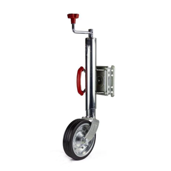With 2000 lbs. lift capacity, 8″ solid wheel, 10 inch travel, Φ48mm pipe , top winding corrosion-resistant zinc plating, this australia jockey wheel is perfect for light and medium duty marine trailers for boats.