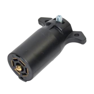 The trailer plug is a device used to connect the electrical system of a trailer to that of a towing vehicle. It operates on a voltage of 12 v , making it suitable for a wide range of applications. The Protective sleeve of plug is made from  PVC, ensuring longevity and resistance to wear and tear. With its reliable construction, the trailer plug provides a secure connection for powering lights, brakes, and other essential systems on the trailer. Whether you're hauling cargo, livestock, or equipment, the trailer plug is an essential component for safe and efficient towing.