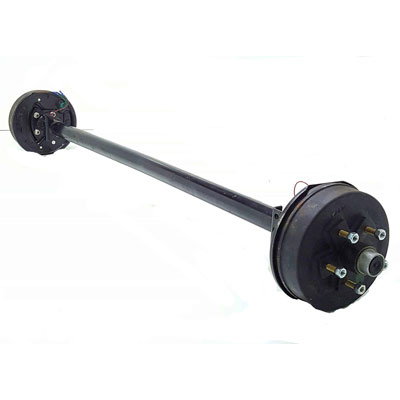 45mm round electric braked trailer axles with drum hub