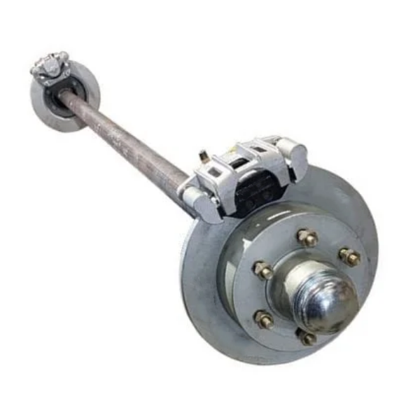 60mm round disc braked hydraulic trailer axles with caliper