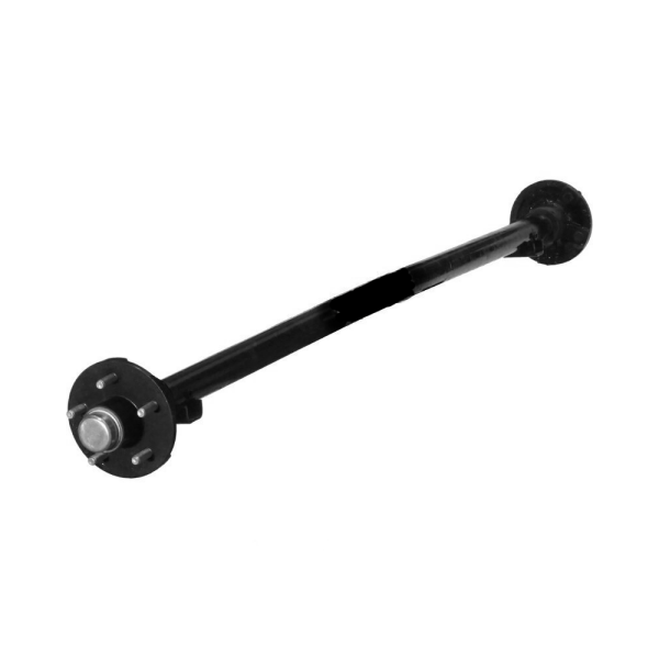 5 stud 45mm round trailer axles with lazy hub