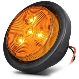 4 Diodos luces de marcador de montaje de flash de led redondo