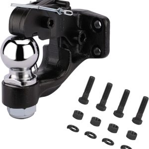 Partes de remolque para gancho de pintura de enganche de remolque con 2-5 /16" y un anillo lunette para accesorios de remolque de todo el camino y de servicio pesado