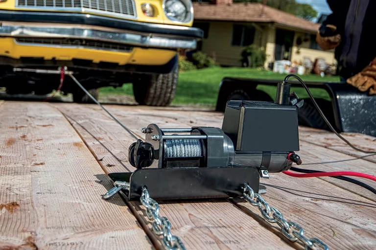 electric trailer winch